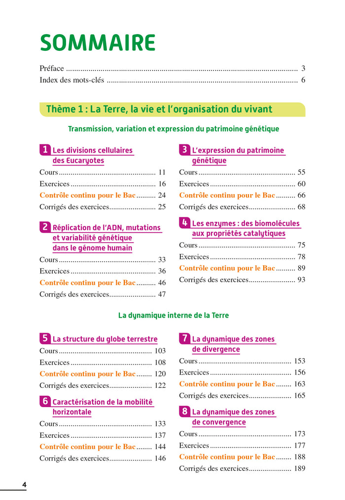 Exos résolus spécialité SVT 1re