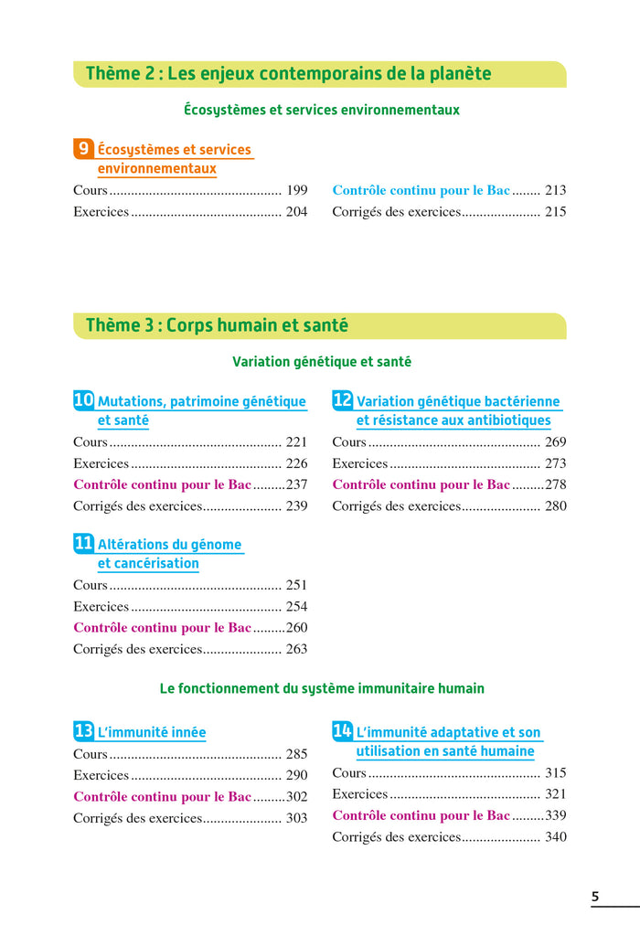 Exos résolus spécialité SVT 1re