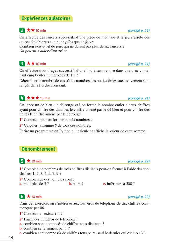 Exos résolus spécialité Maths + Option Maths expertes Tle