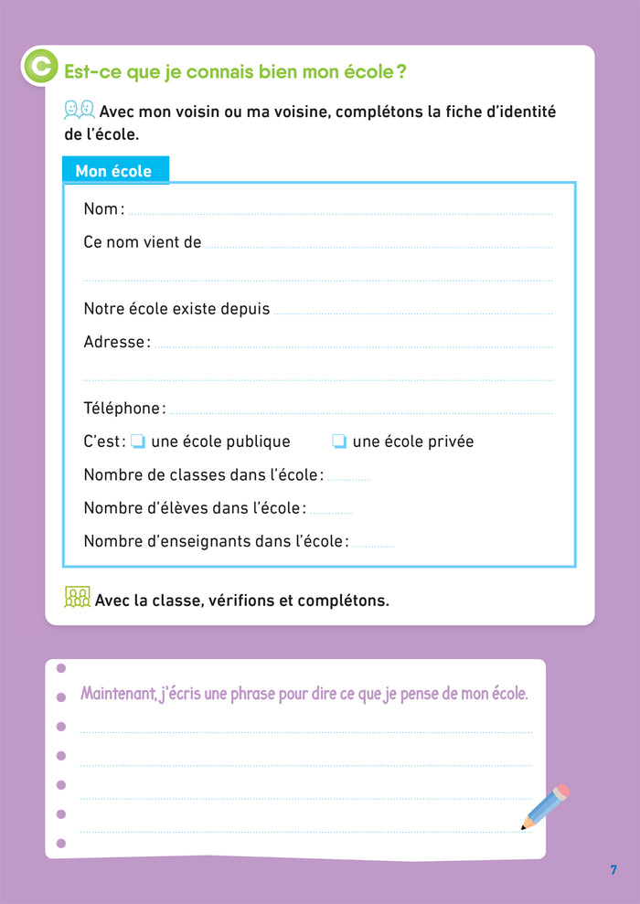 Vie de classe Vie d'élève Magellan CE