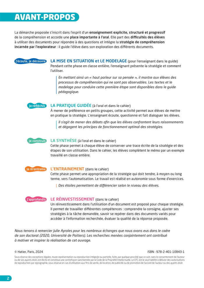 Des stratégies pour lire et comprendre - J'utilise des documents CM