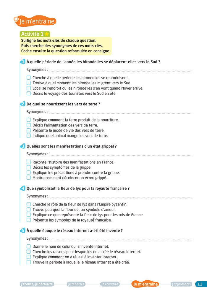 Des stratégies pour lire et comprendre - J'utilise des documents CM