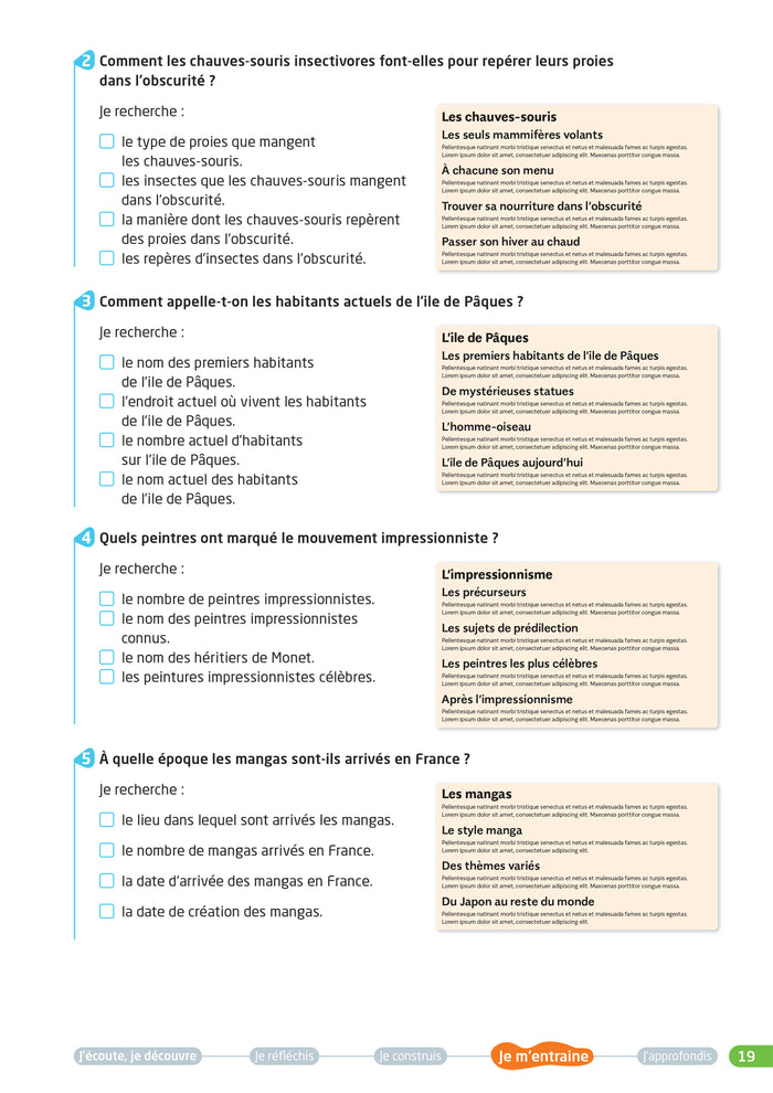 Des stratégies pour lire et comprendre - J'utilise des documents CM