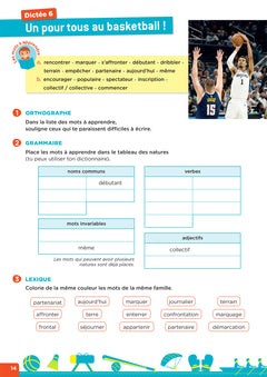 En route pour la dictée CE2-CM1 ! Vive le sport !
