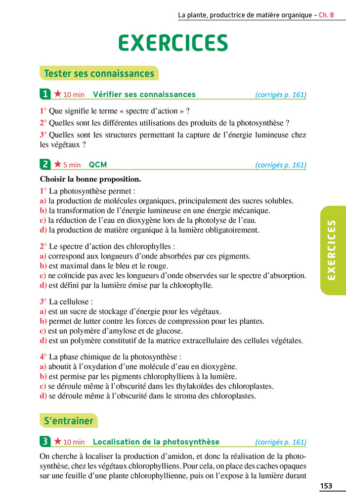 Exos résolus spécialité SVT Tle