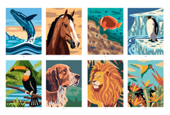 Merveilleux animaux - 40 coloriages mystère