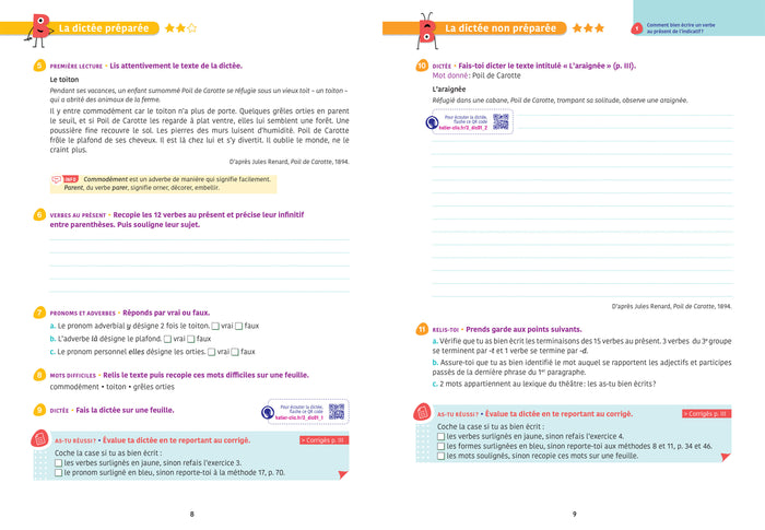Bescherelle - Réussir ses dictées et progresser en orthographe - 3e Spécial Brevet