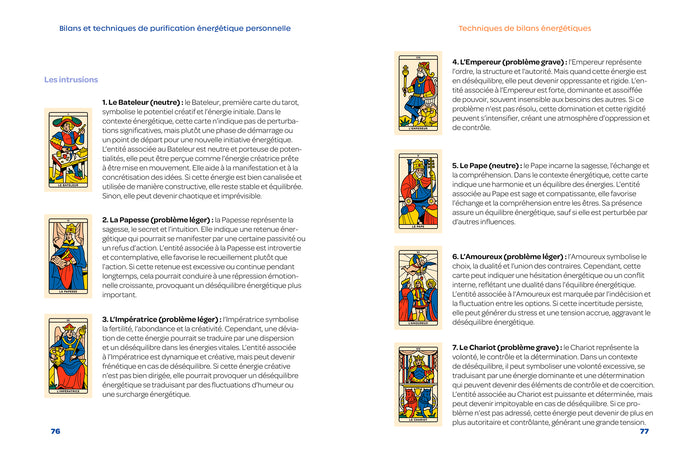 Bilans et techniques de purification énergétique personnelle