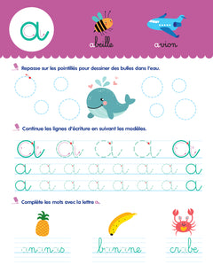 Toute ma maternelle Mon cahier effaçable d'écriture : Les lettres minuscules 4-6 ans