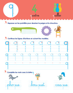 Toute ma maternelle Mon cahier effaçable d'écriture : Les lettres minuscules 4-6 ans