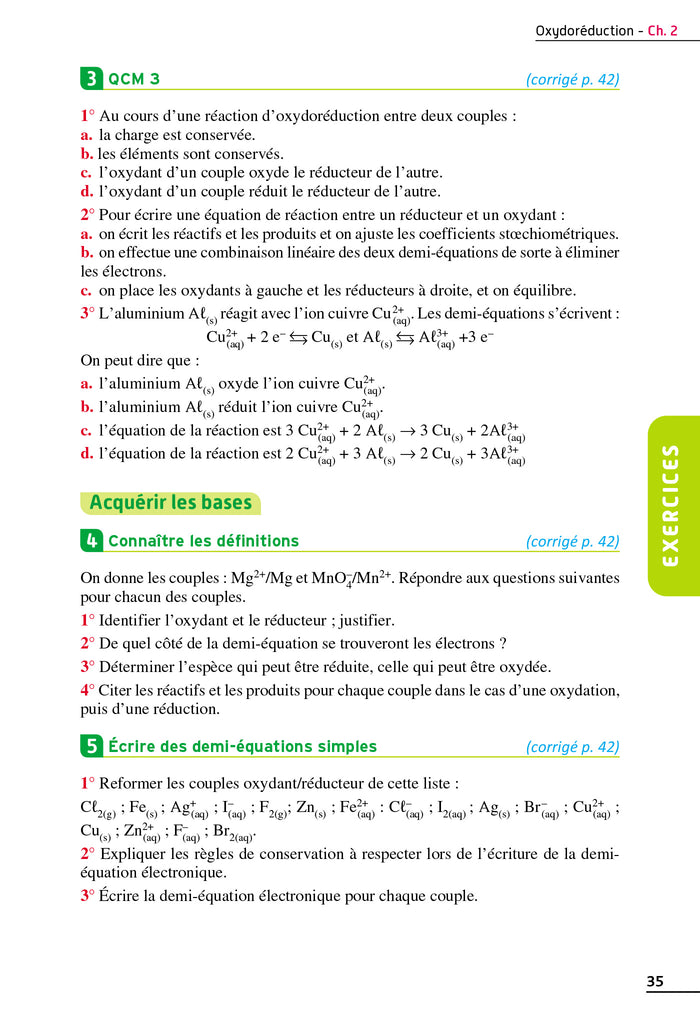 Exos résolus spécialité Physique-Chimie 1re