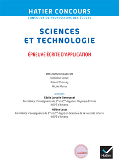 Sciences et Techno - CRPE 2025-2026 - Epreuve écrite d'admissibilité