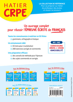 Français - CRPE 2025-2026 - Epreuve écrite d'admissibilité