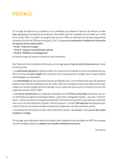 Français - CRPE 2025-2026 - Epreuve écrite d'admissibilité