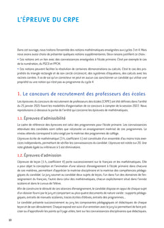 Mathématiques - CRPE 2025-2026 - Epreuve écrite d'admissibilité