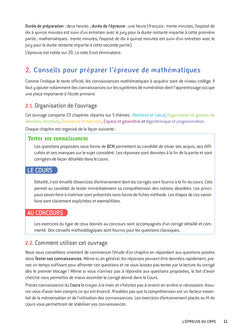 Mathématiques - CRPE 2025-2026 - Epreuve écrite d'admissibilité
