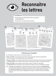 Lettres et Cie - Français PS-MS-GS-CP - Coloriages magiques photocopiables