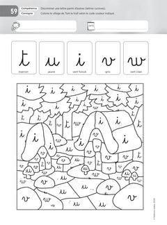 Lettres et Cie - Français PS-MS-GS-CP - Coloriages magiques photocopiables