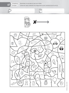 Lettres et Cie - Français PS-MS-GS-CP - Coloriages magiques photocopiables