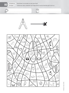 Lettres et Cie - Français PS-MS-GS-CP - Coloriages magiques photocopiables