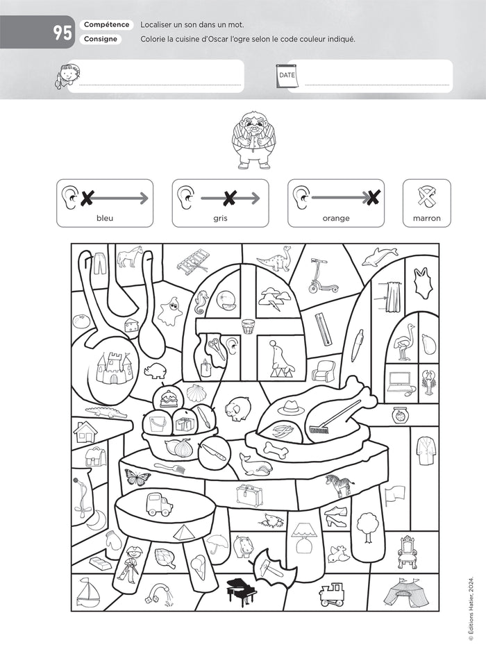 Lettres et Cie - Français PS-MS-GS-CP - Coloriages magiques photocopiables