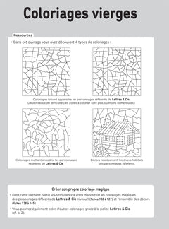 Lettres et Cie - Français PS-MS-GS-CP - Coloriages magiques photocopiables