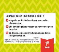 Le calendrier quiz - Pourquoi dit-on ?