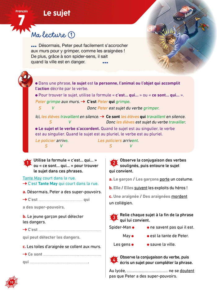 Disney - Marvel - Spider-Man - Mon super-cahier Maths Français - CE1