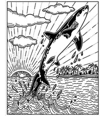 Les requins - La peinture magique - Dès 5 ans