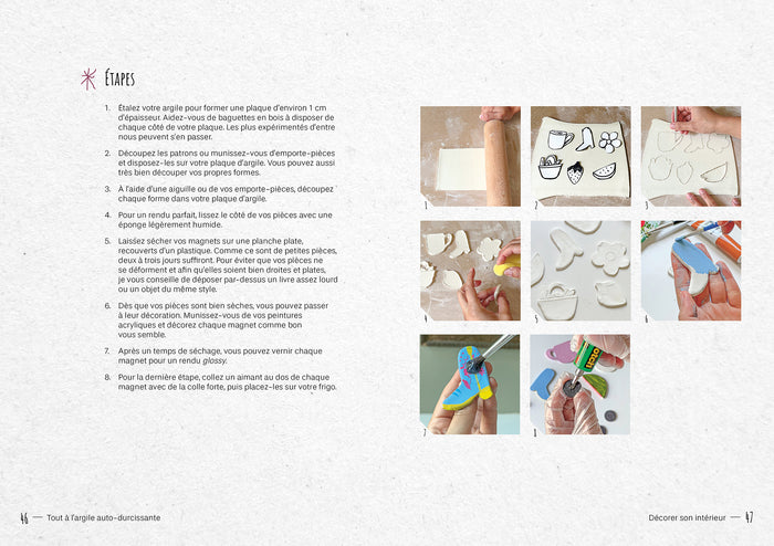 Tout à l'argile auto-durcissante