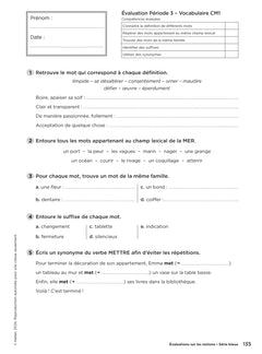 En route pour le vocabulaire CM
