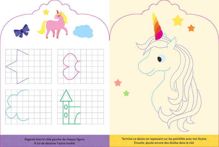 Je dessine et je joue : Licornes