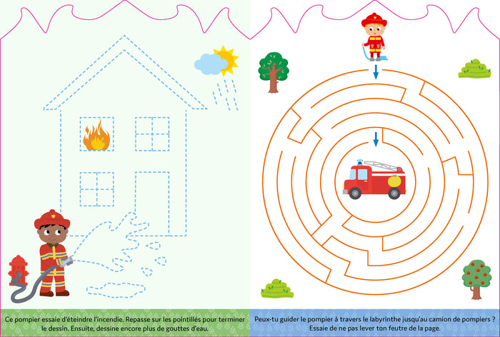 Je dessine et je joue : Pompiers