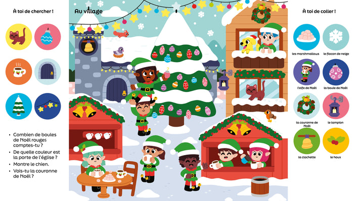 101 choses à trouver et à coller: Noël