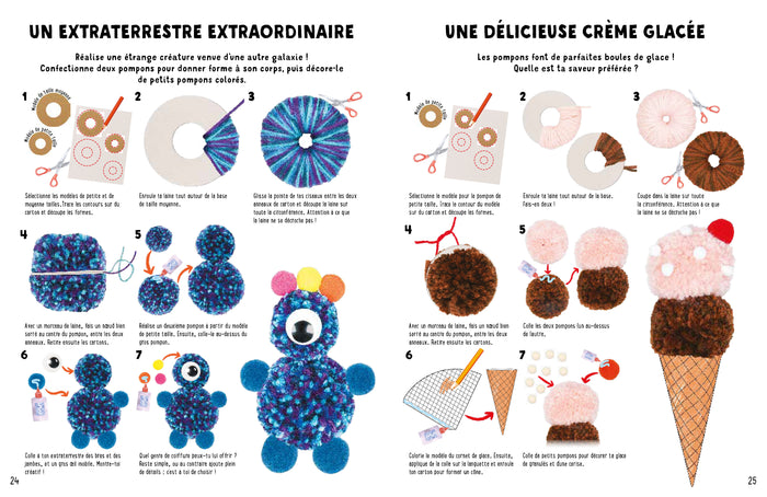 Mes créations en pompons