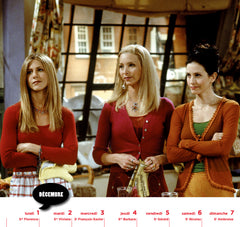 Calendrier officiel Friends 2025