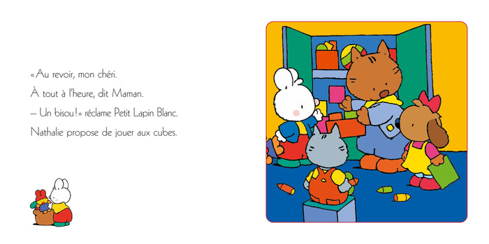 Petit Lapin Blanc à la maternelle