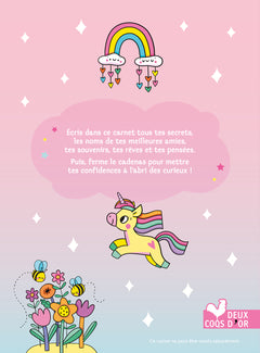 Mon carnet secret bébés licornes - coffret