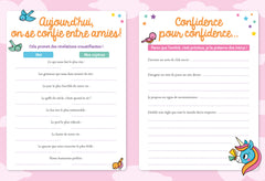 Mon carnet secret bébés licornes - coffret