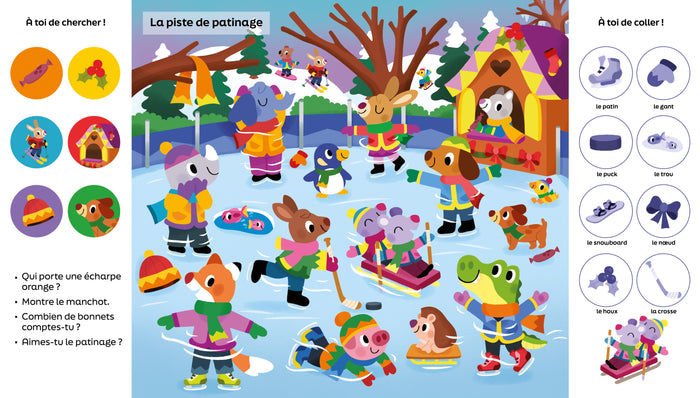 101 choses à trouver et à coller: L'hiver