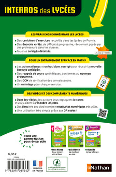 Interros des Lycées Maths 1re