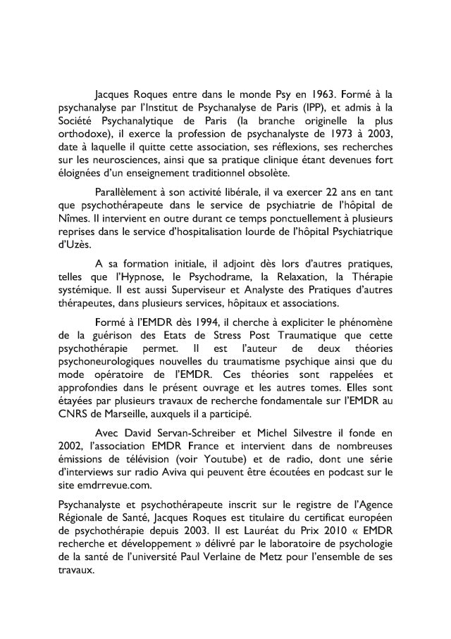 Psychoneurobiologie fondement et prolongement de l'EMDR