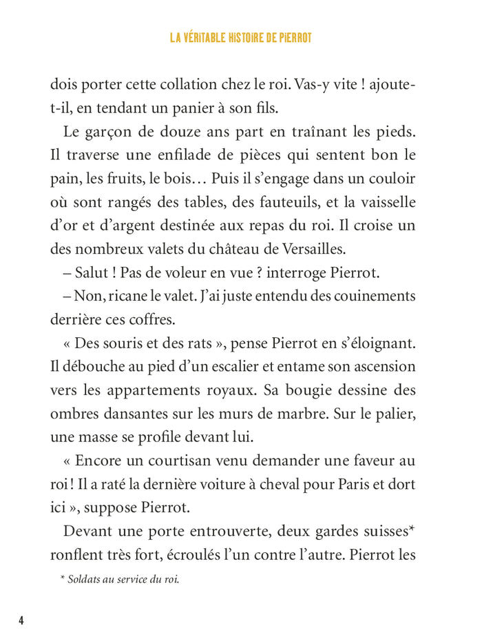 La véritable histoire de Pierrot, serviteur à la cour de Louis XIV