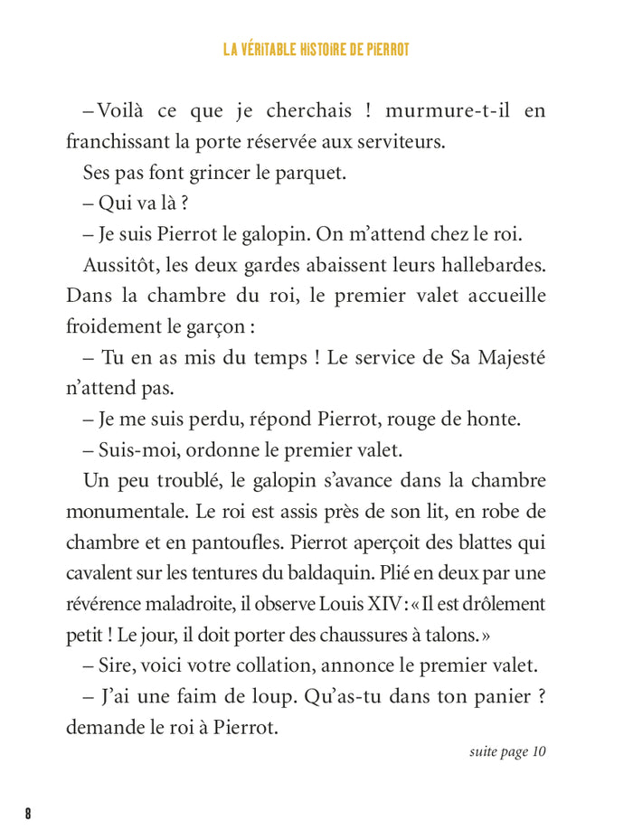 La véritable histoire de Pierrot, serviteur à la cour de Louis XIV