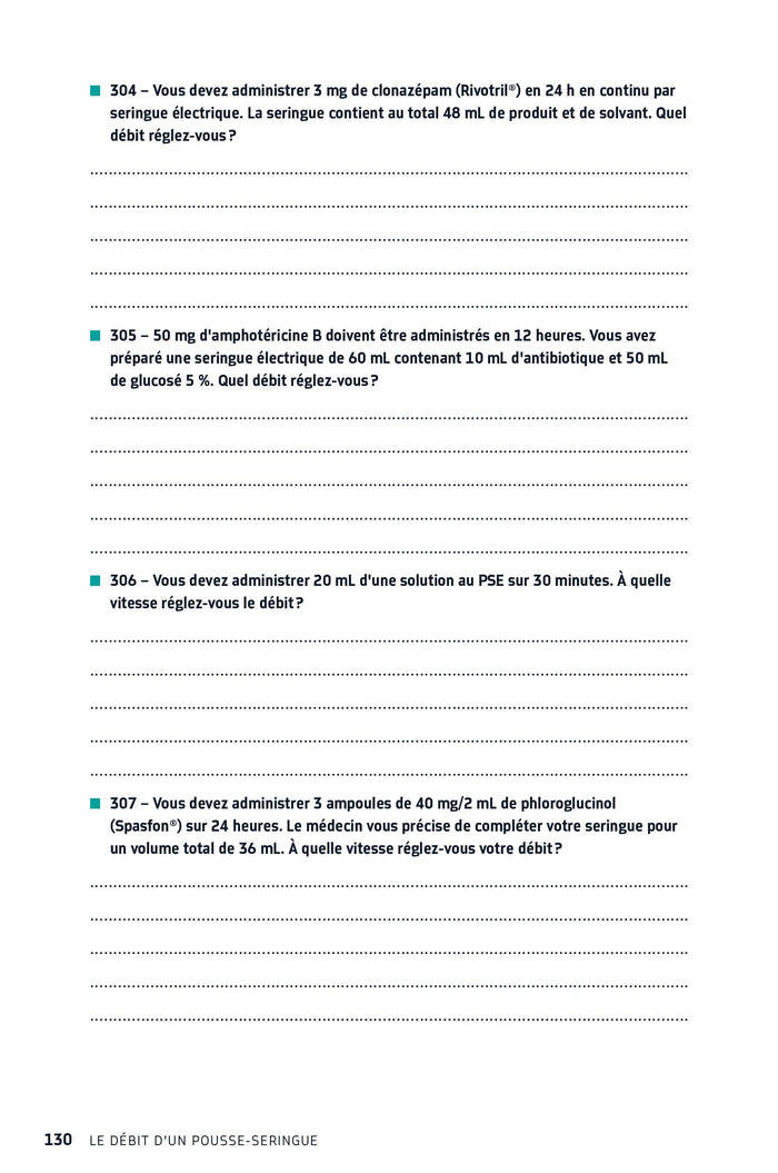 Calculs de doses en 600 exercices corrigés