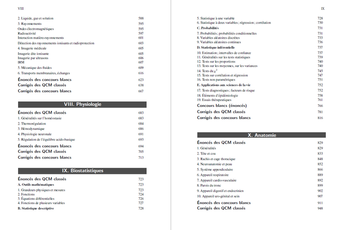 Tout le PASS & LAS en QCM et exercices 2024-2025