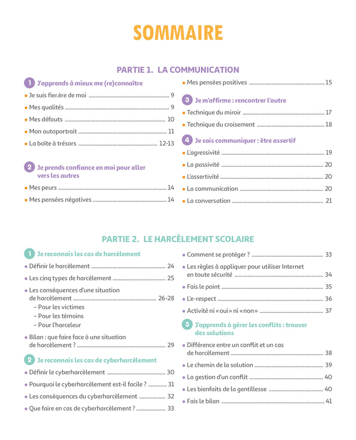 Mon kit pour bien vivre ensemble, spécial collège