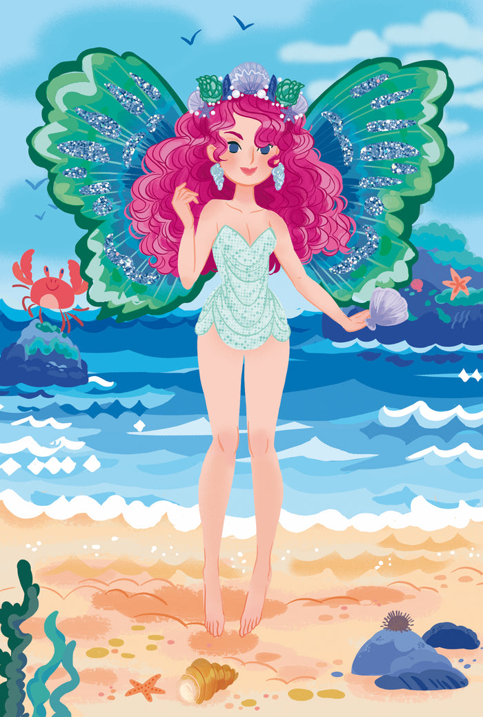 Fées papillons - pochette avec accessoires