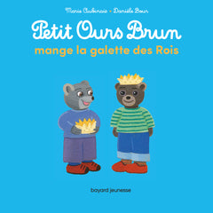 Petit ours brun mange la galette des rois