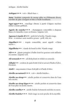 Dictionnaire alimentaire de la pancréatite